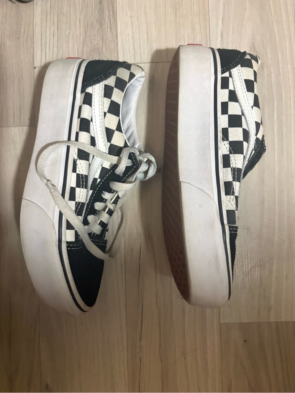 Vans Classic Checkerboard Women’s Sneakers - Black & White